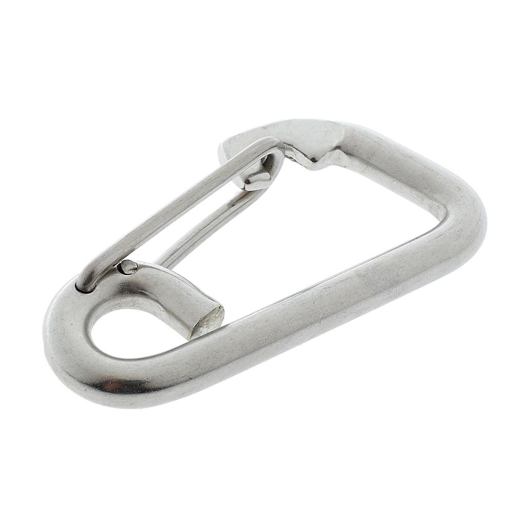 Stainless Steel Locking Snap Hook Carabiner Spring Clip Boat Trailer 8cm