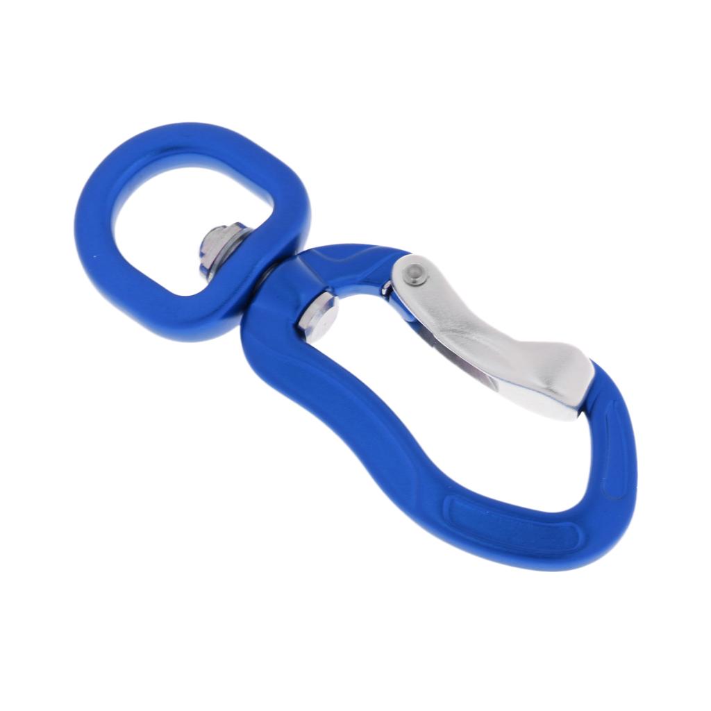 400KG Swivel Carabiner Hanging Connect Hook for Climbing Camping Hiking Blue