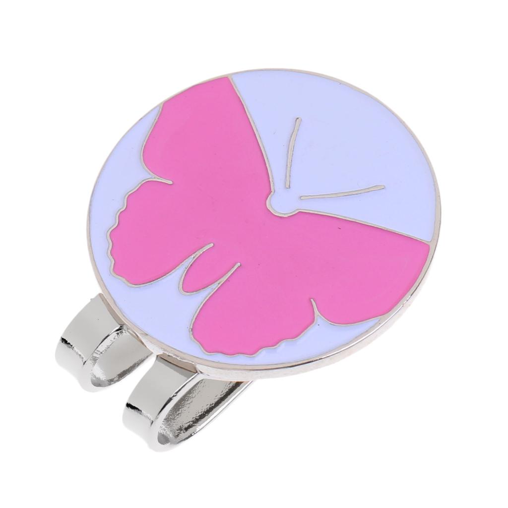 Golf Hat Clip with Detachable Magnetic Golf Ball Marker Pink