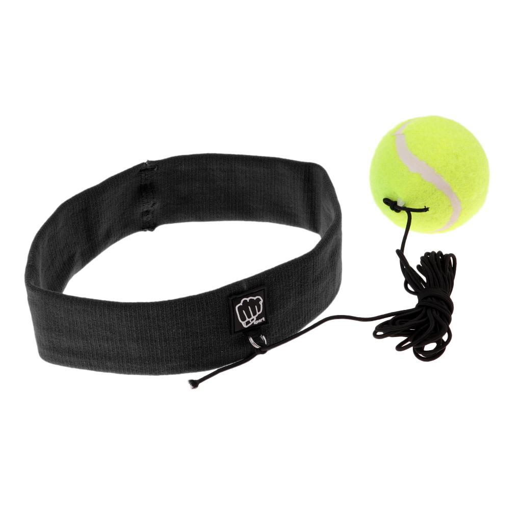 Gym Sport Boxing Fight Ball With Head Band Speed Boxer Training Boxing Black