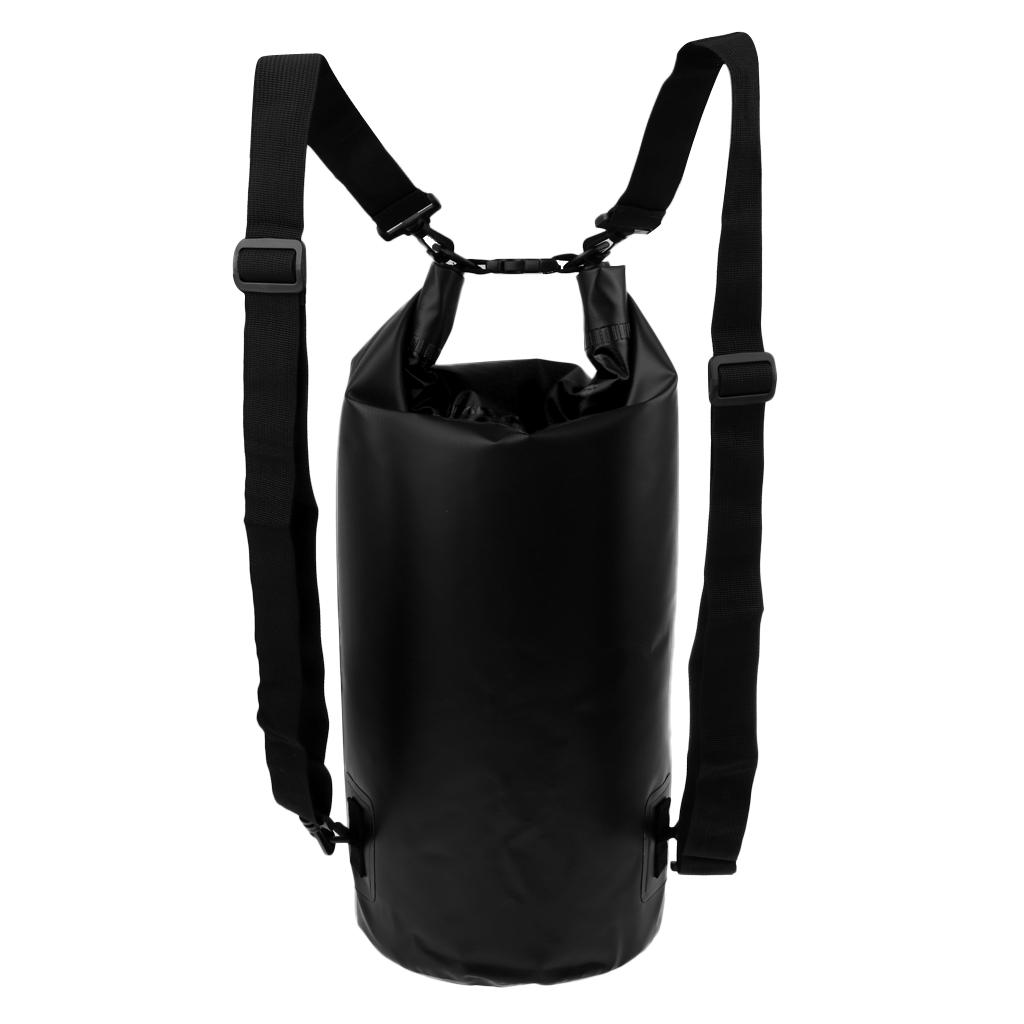 30L Waterproof Dry Bag Backpack Camping Floating Boating Kayak Drift Black