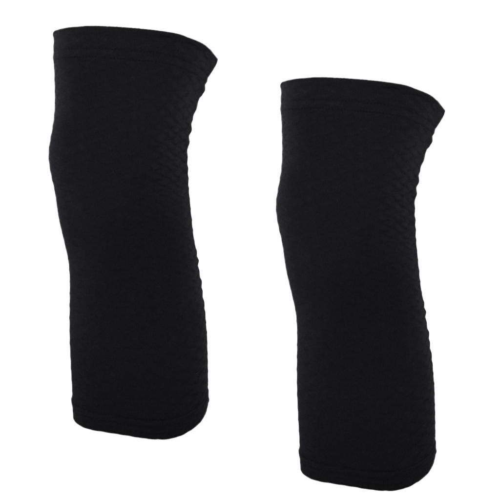 Knee Brace Support Breathable Compression Protector Knee Sleeve Black XL