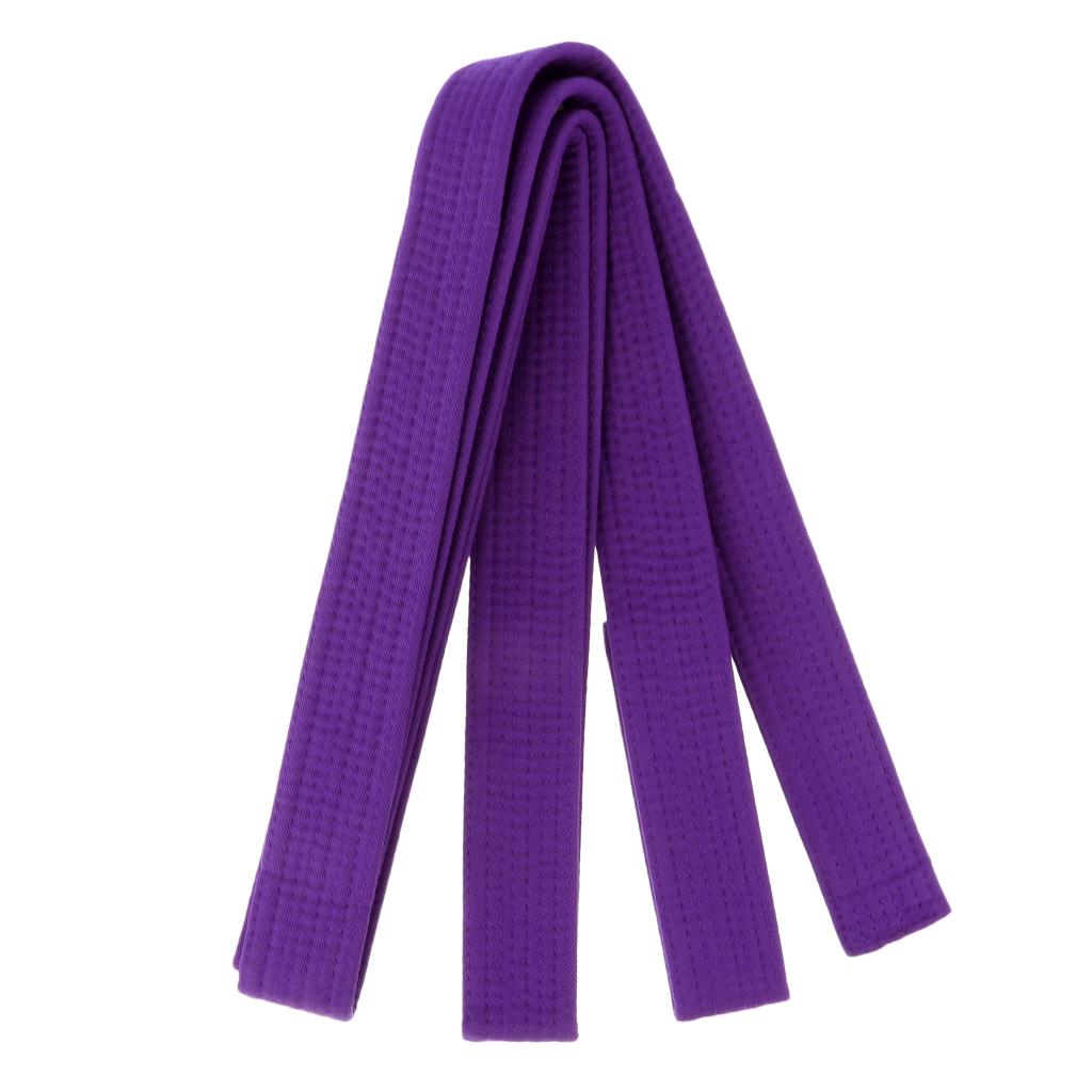Taekwondo Belt Karate Martial Arts Aikido Double Wrap Belt Purple