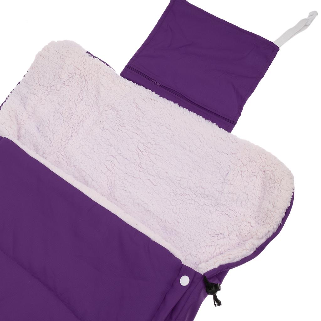 Berber Fleece Baby Sleeping Bag for Stroller Pram Pushchair Purple