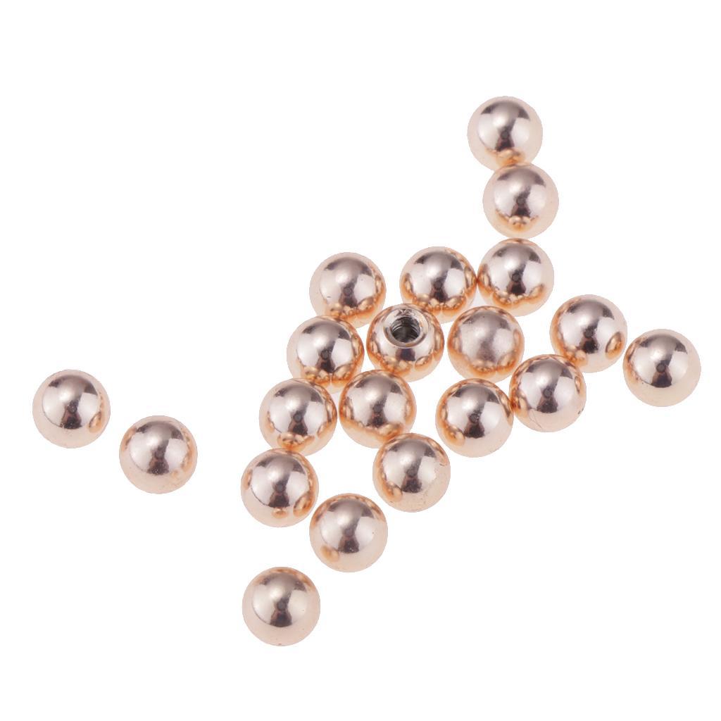 20 Stück Edelstahl 4mm Piercing Schmuck Kugeln passen 14g Bar