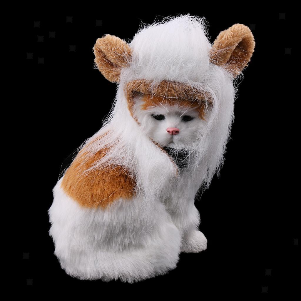 Kostüm für Katze Hund Löwenmähne Löwe Mähne Haar Perücke Party Karneval