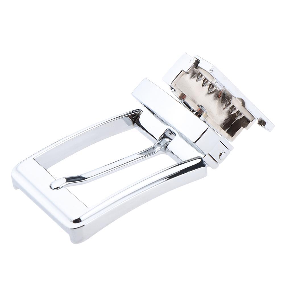 Reversible Buckle Alloy Antique Rectangular Single Prong Pin Belt Buckle for Men