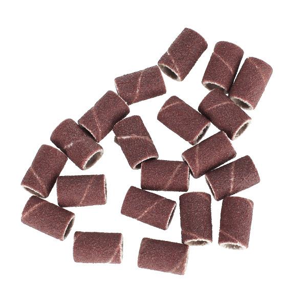 20Pcs 120 Grit Sanding Bands Replacement Bits for Nail Art Drill Machine