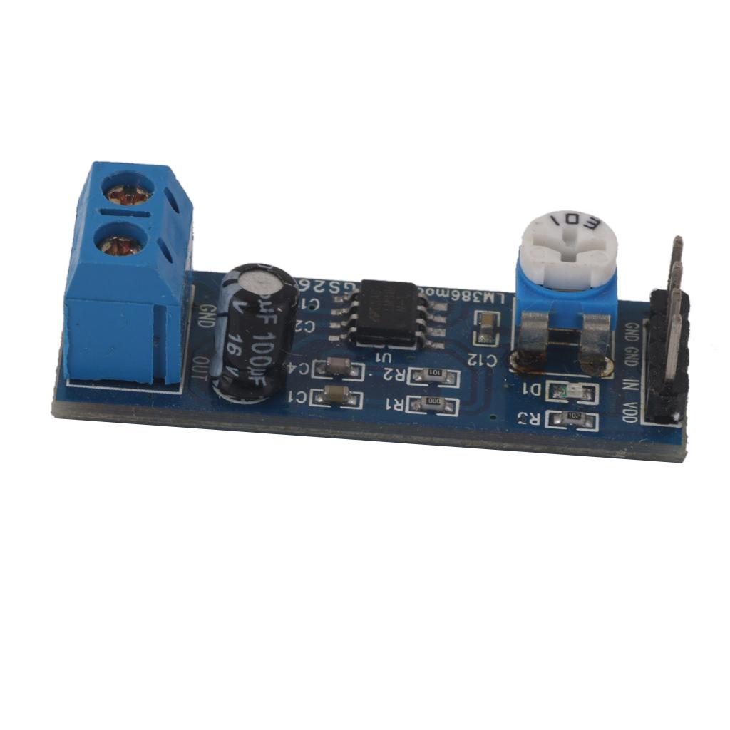 LM386 200 Gain Audio Amplifier Module Board Adjustable for Arduino