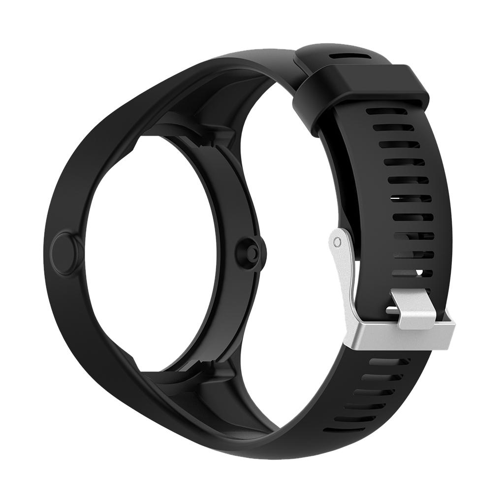 Silicone Gel Wrist Band Replacement Strap for Polar M200 Smart Watch Black
