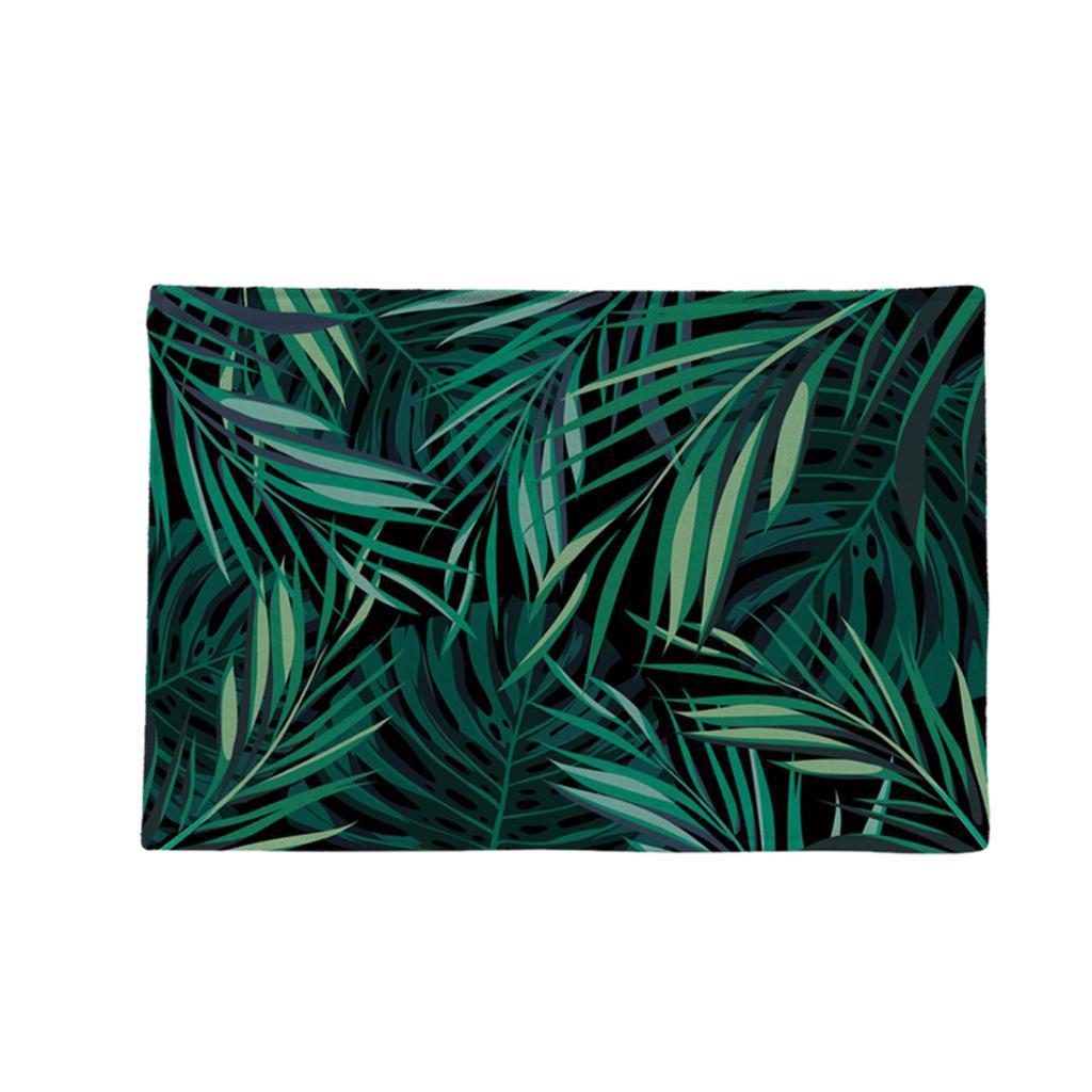 Green Leaf Plants Printing Placemats Table Mats Dining Pad Tableware Mat #6