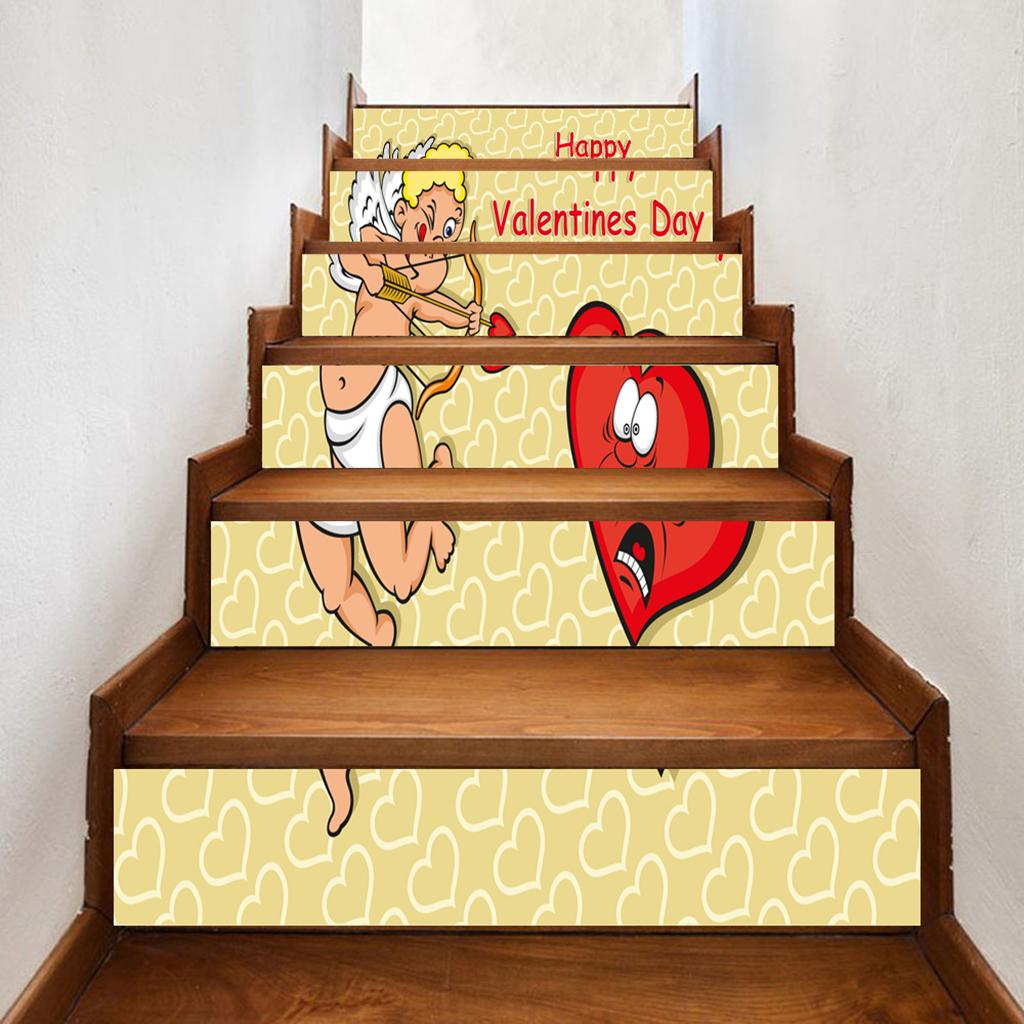 Stair Decals Wall Sticker Arts Stickers Vinyl Home Decor Valentine's Day #6