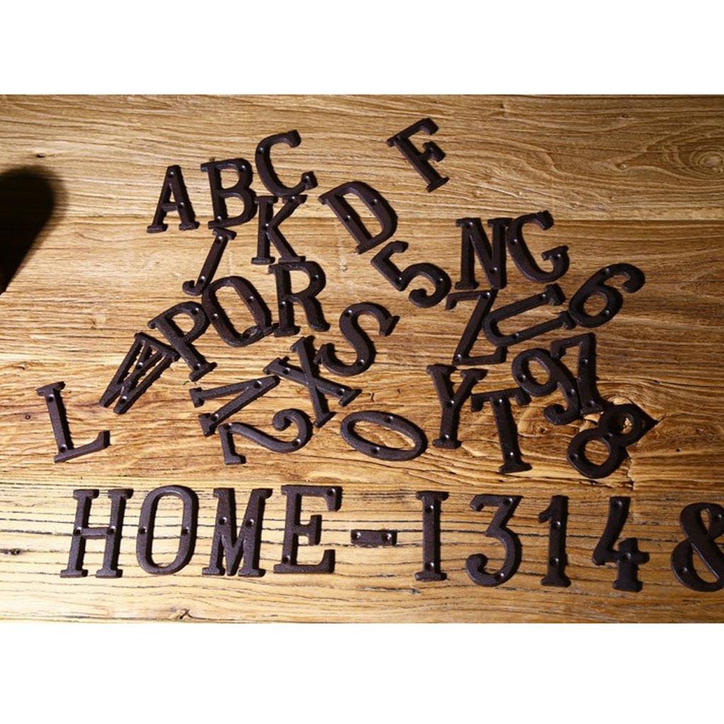 Vintage Style Alphabet Letter Wall Sign Word Name Door Craft