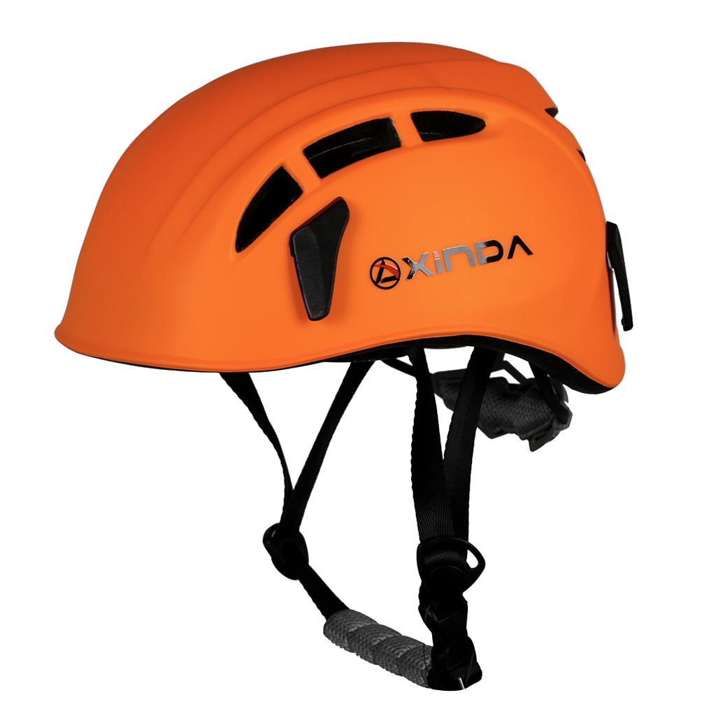 Safety Helmet Rock Climbing Caving Kayaking Rappelling Rescue Orange
