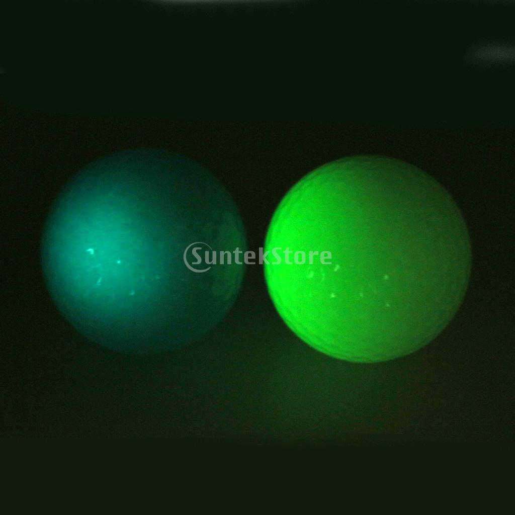 Rubber Golf Luminous Ball Professional Training Balls Golf Accessory Green