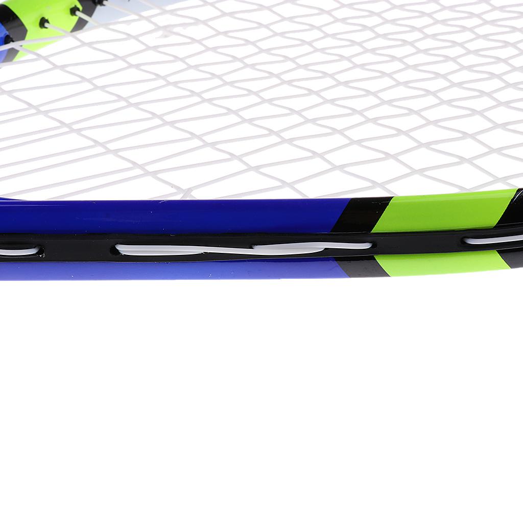 Aluminium Alloy Kids Junior Tennis Racquet Training Racket With Carry Bag Blue