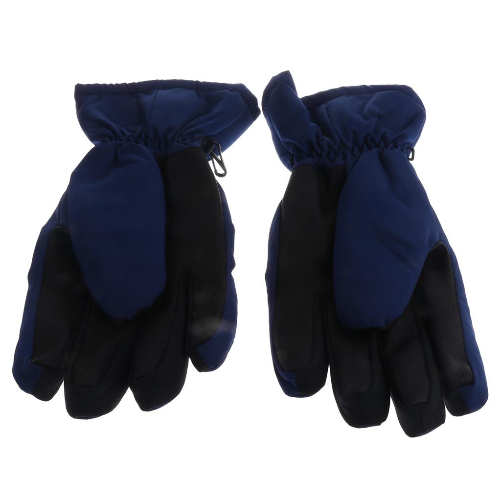 Winter Sports Windproof Gloves - Warm Snowboard Climbing Ski Cycling - Navy Blue