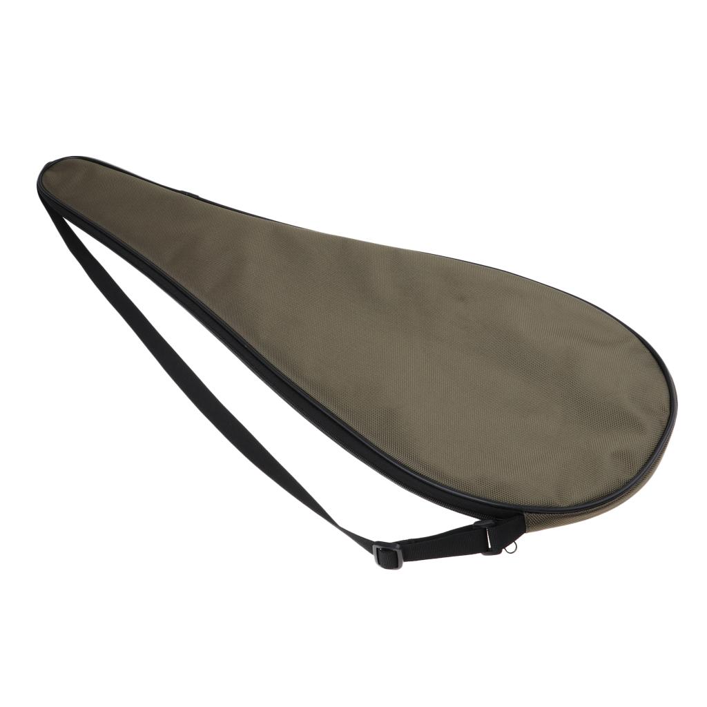 Waterproof Oxford Squash Racquet Cover Bag with Adjustable Strap Army Green