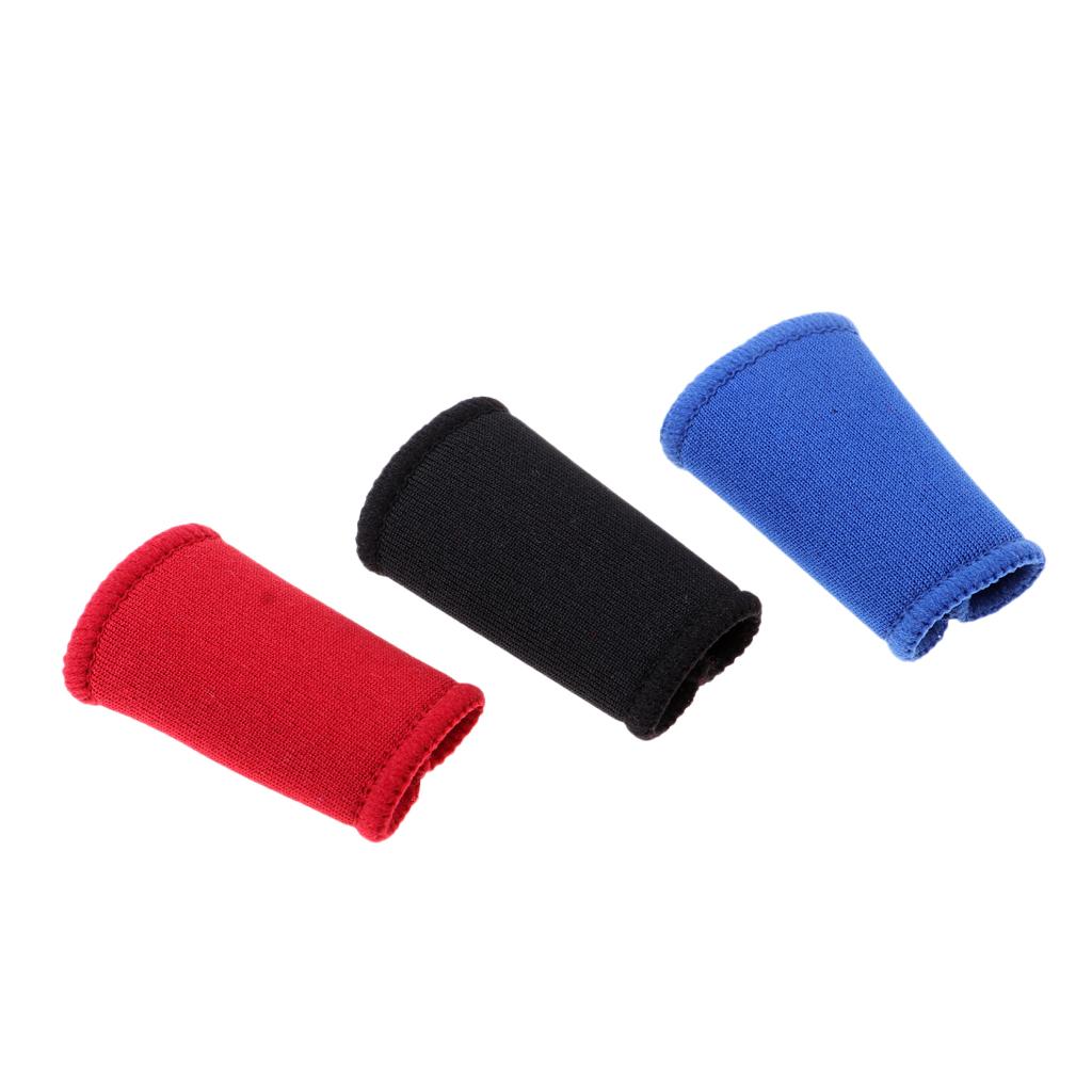 3Pieces Elastic Finger Sleeves Support Braces Height 40mm fit Little finger