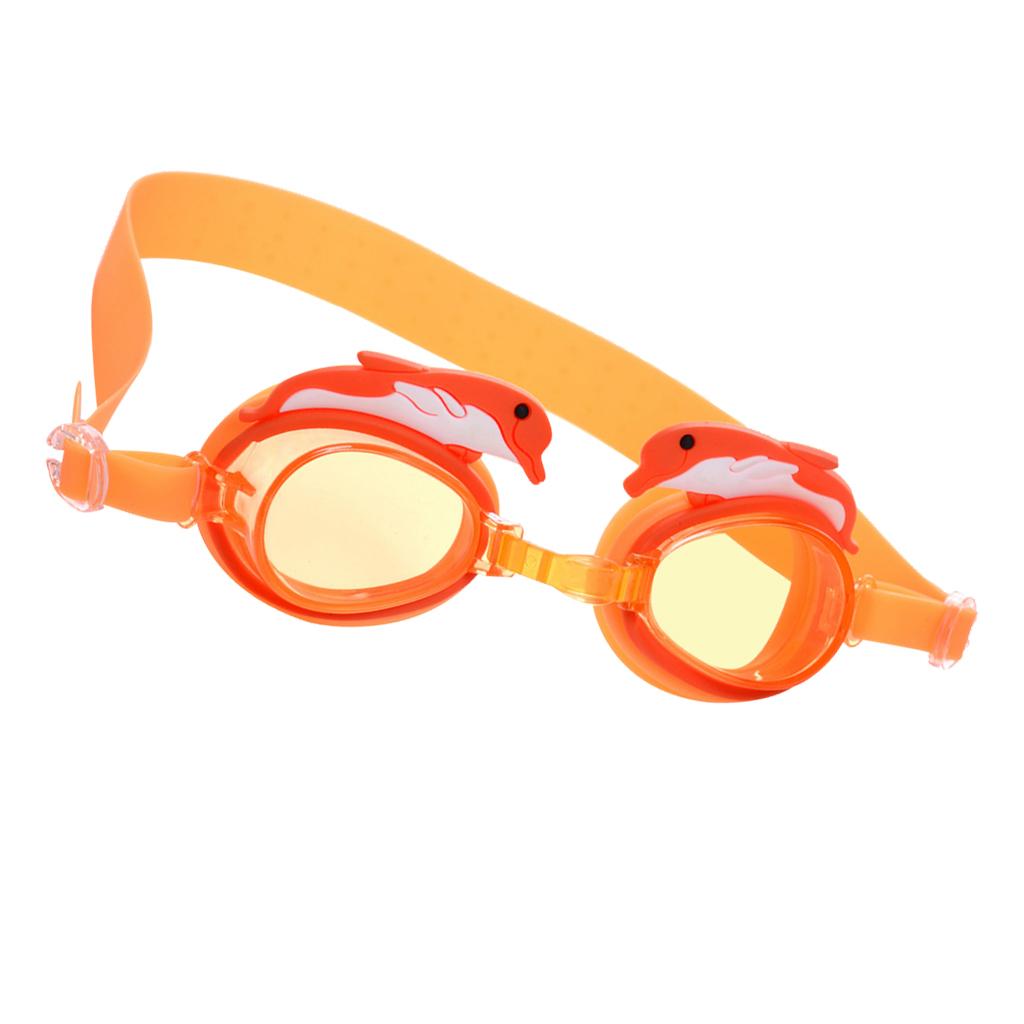 Swimming Goggles Anti Fog UV Protection Swim Glasses for Kids Orange