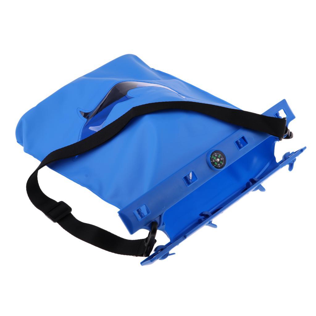 Adjustable Dry Storage Bag with Mini Compass for Swimming Diving Boating