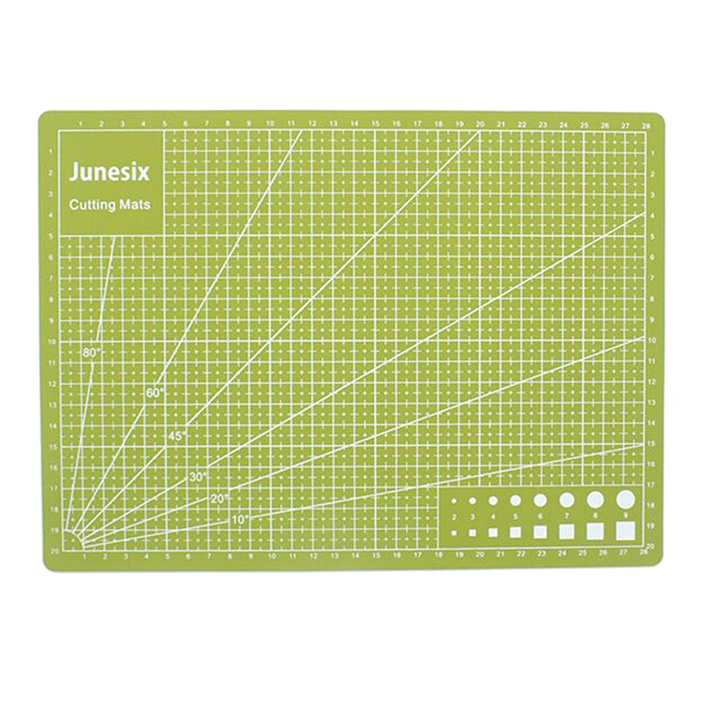 A4 Cutting Mat Non Slip Printed Grid Lines Board Crafts Green 