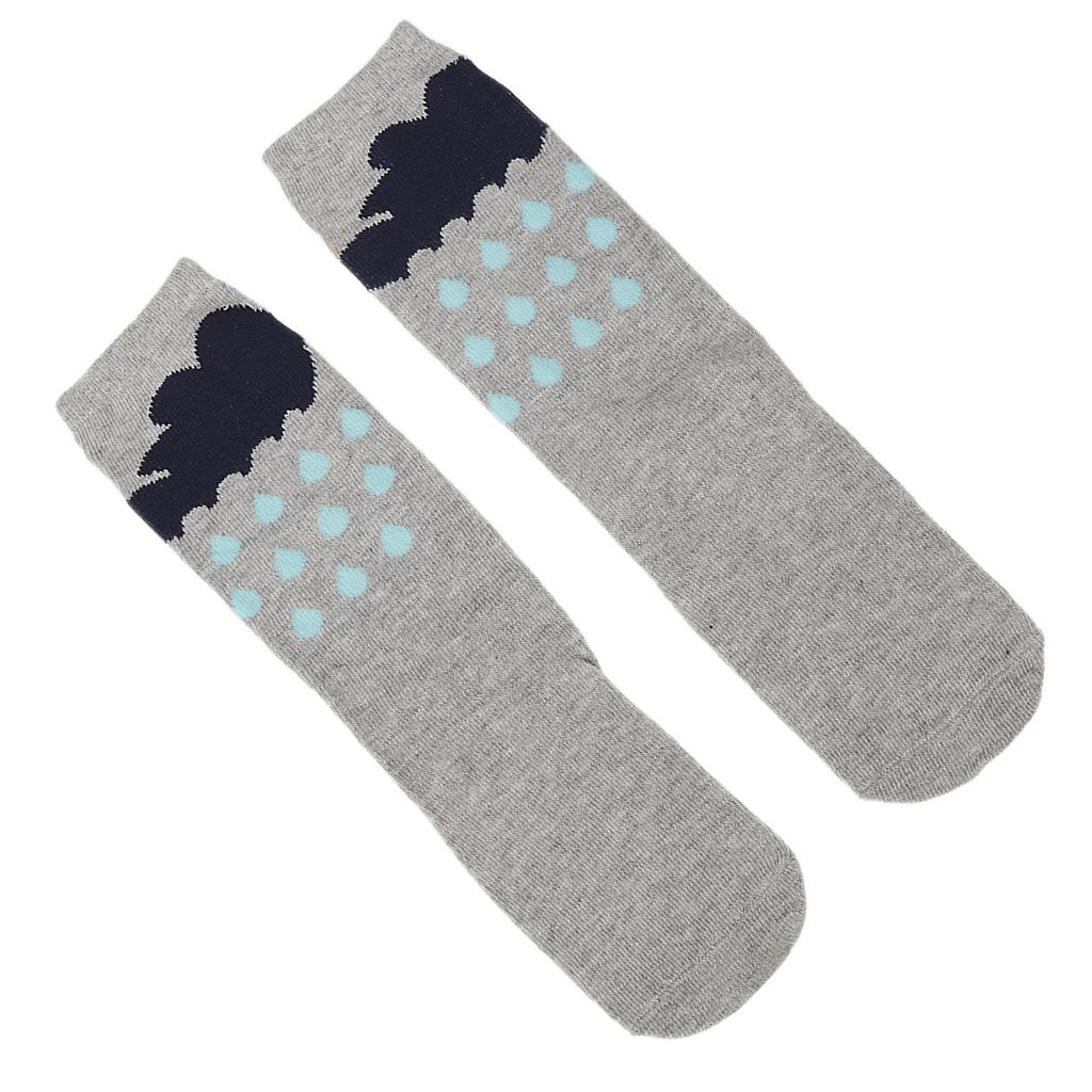 Baby Kids Girls Animal High Socks Knee Tights Hosiery Stockings Grey