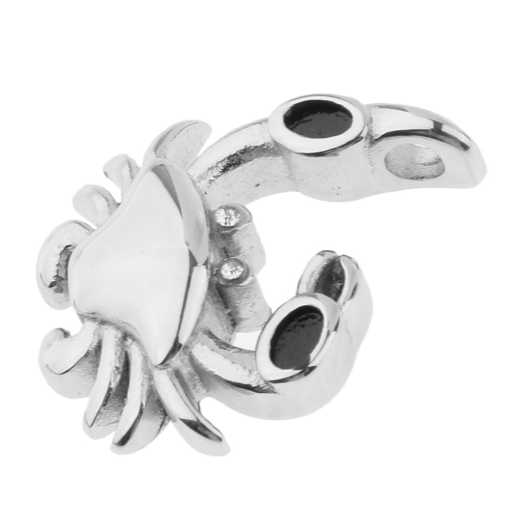 Cute Crab Shape Stainless Steel Memorial Pendant Keepsake Urn Ashes Holder