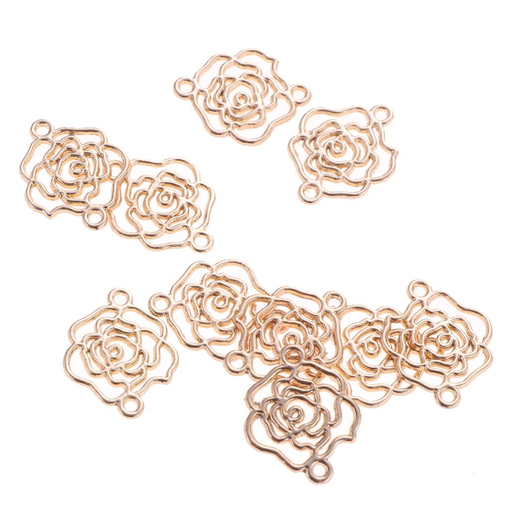 10pcs Ethnic Tribe Earring Necklace Bracelet Connector DIY Flower 1