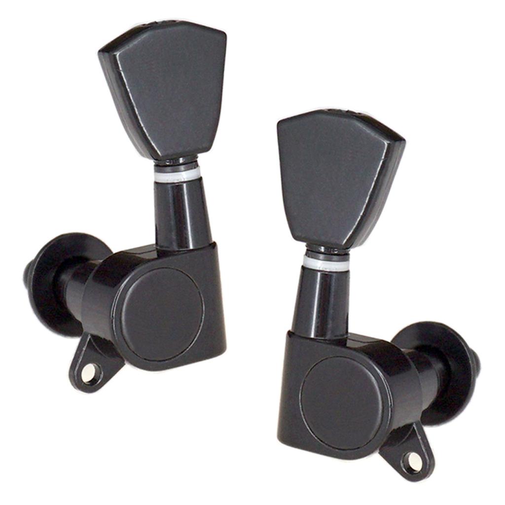 Guitar String Locking Tuning Pegs Machine Head Tuners 3L3R Replacement Black