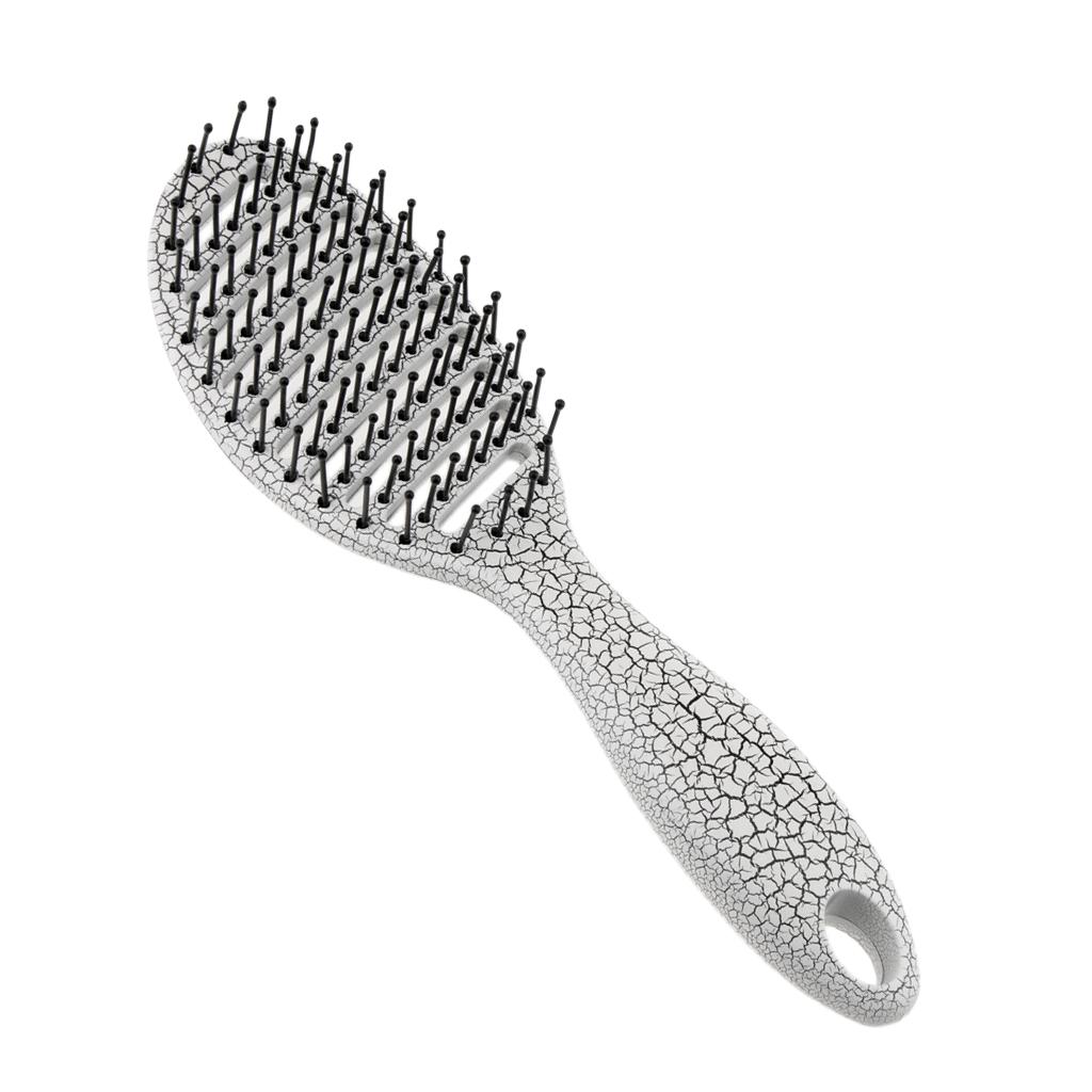 Salon Professional Hair Brush Anti-Static Hair Styling Scalp Massage Comb White