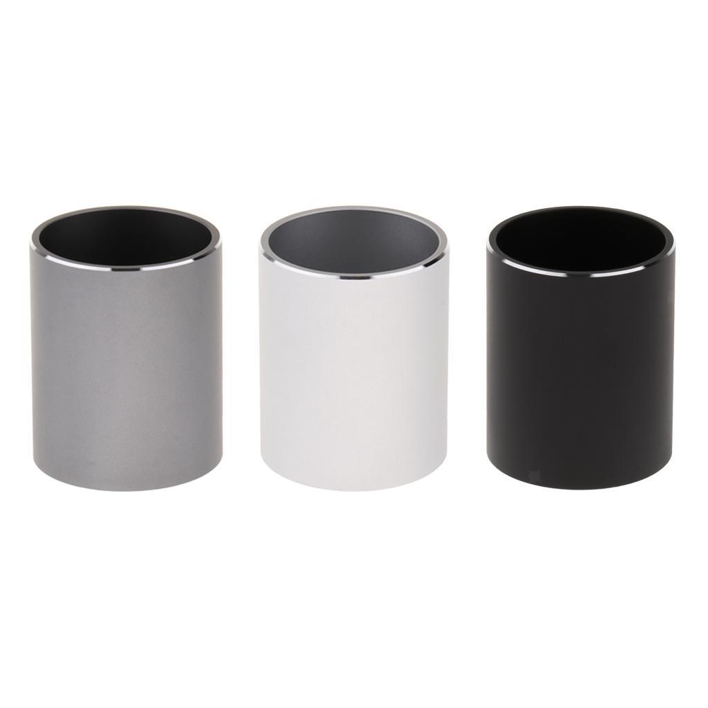 Round Metal Shell Pen Holder Aluminum Alloy Pencil Brush Pot Round Metal Shell Pen Holder Aluminum Alloy Pencil Brush Pot