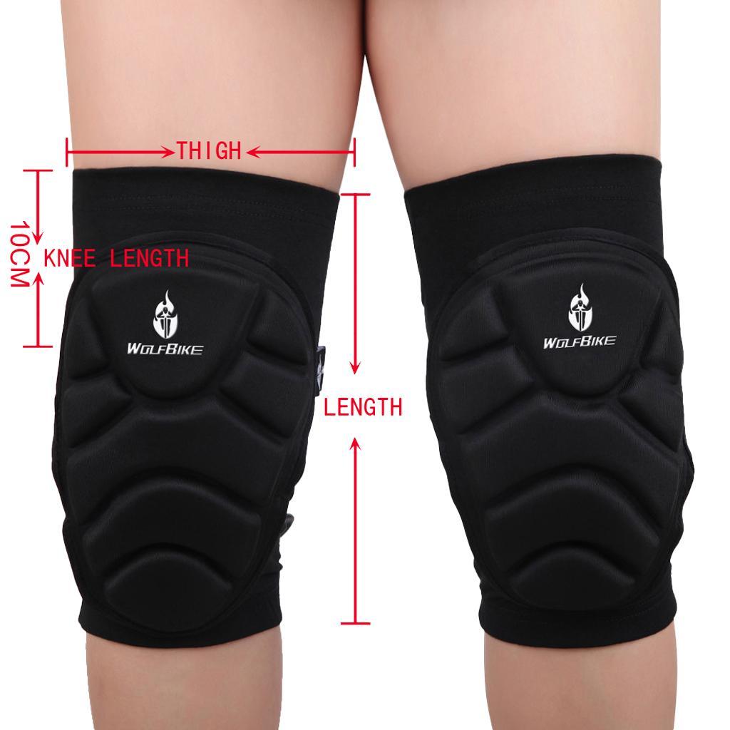 Unisex Knee Pads Guards Sleeves for Basketball Cycling Skiing Extreme Sports