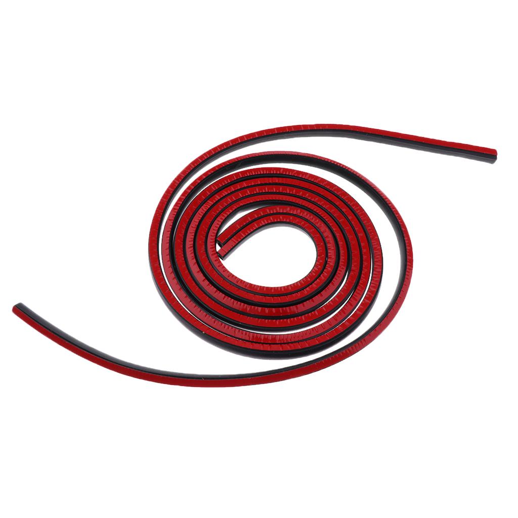 Motorcycle Rubber Gasket for   Saddlebag Lid Weather Strip Seal Red