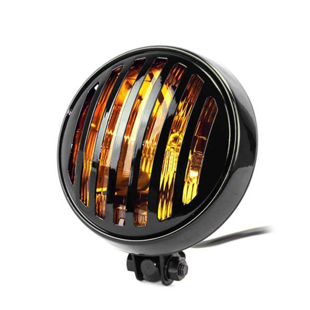 5.75/'/' Rétro LED Phare de Moto Cruiser avec Couvercle Protection à Grille