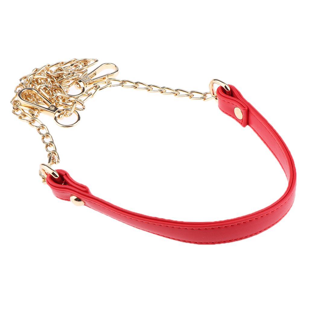 Leather Bag Chain PU Leather Strap Replacement for Purse Handbag Crossbody
