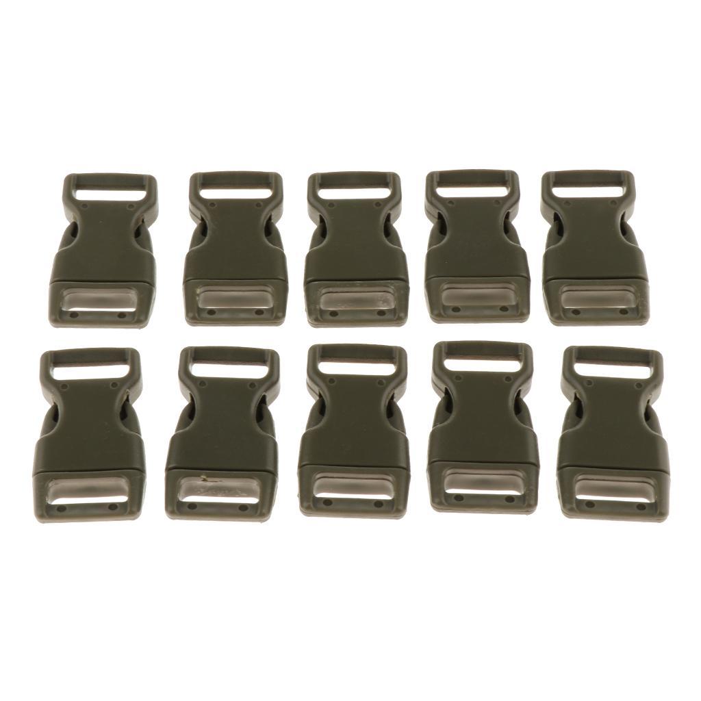 10x 5/8" Side Release Buckle for DIY Webbing Straps Dog Collar Paracord Bracelet 
