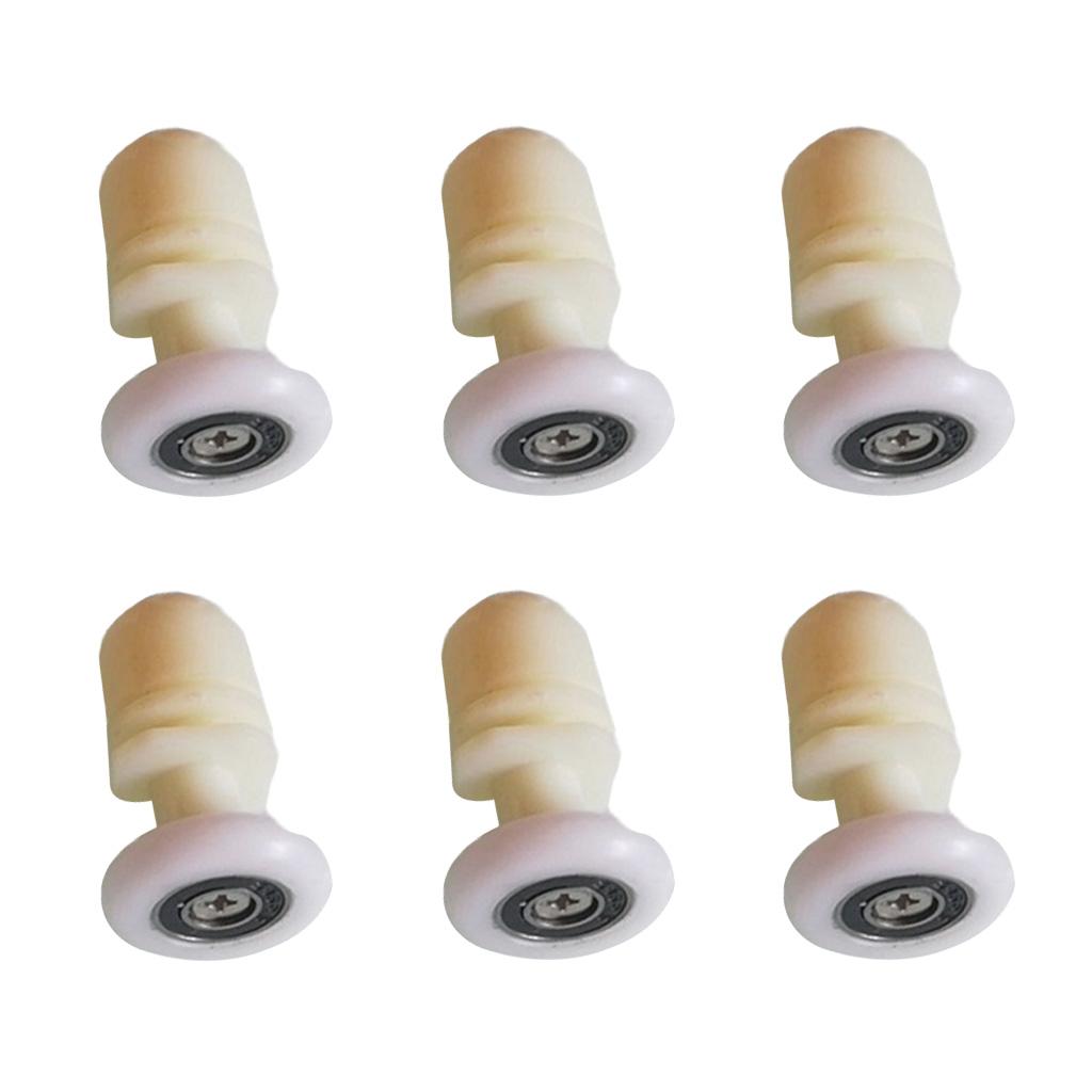 6pcs Replacement Shower Door Roller Wheel Runner Diameter 27mm