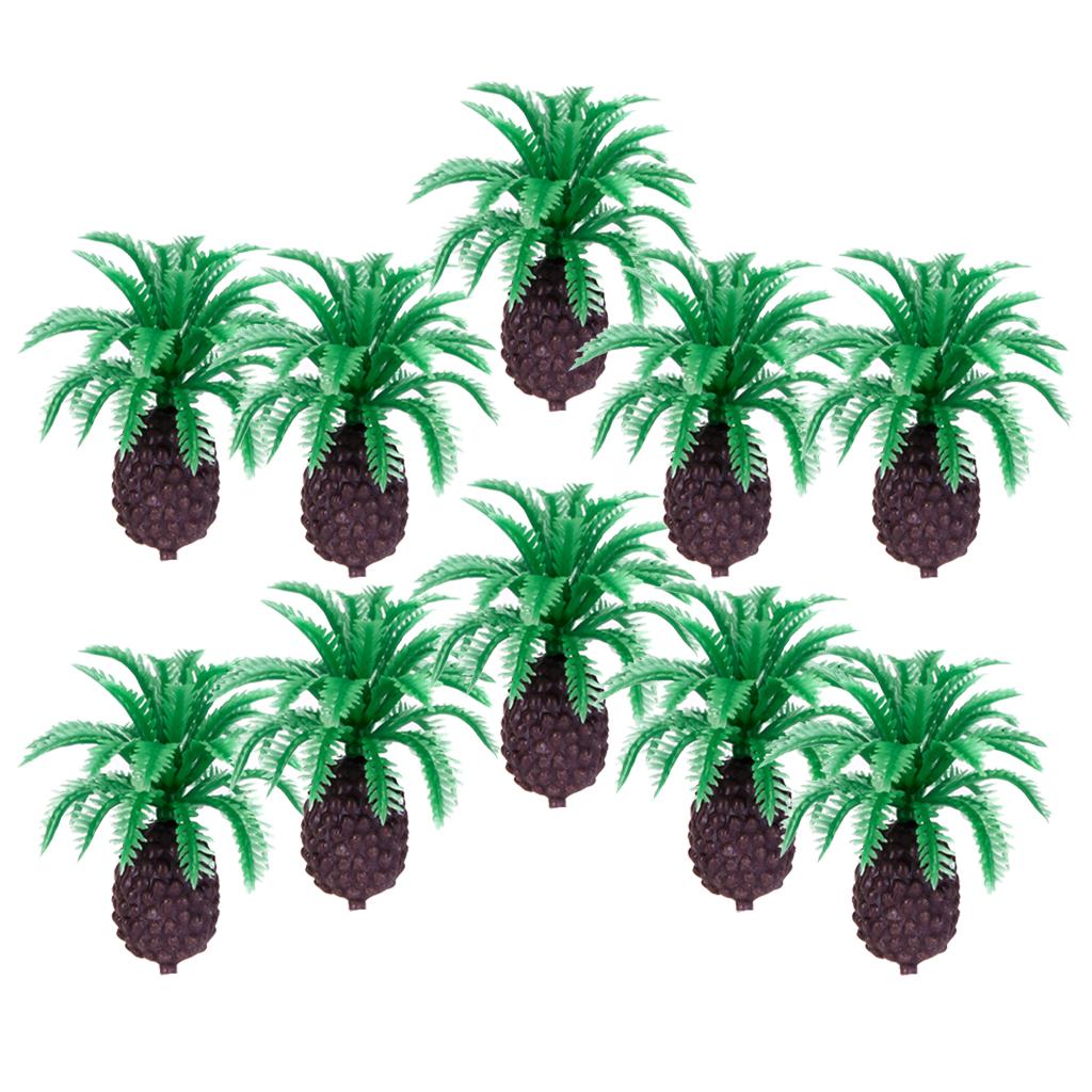 10pcs 2 inch Model Cycas Trees Layout Train Scale 1/200