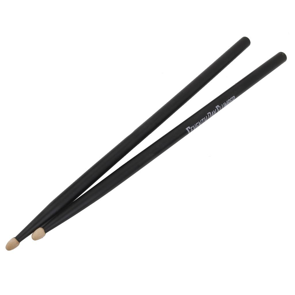 A Pair Music Band Maple Wood Black Drumsticks 5A 