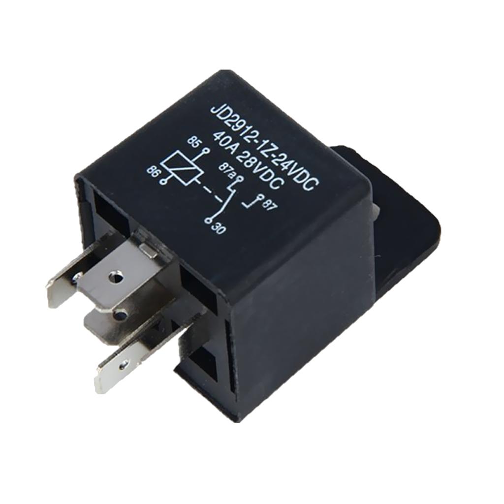 24V 40A 5-Pin Contacts Automotive Changeover Relay With Bracket