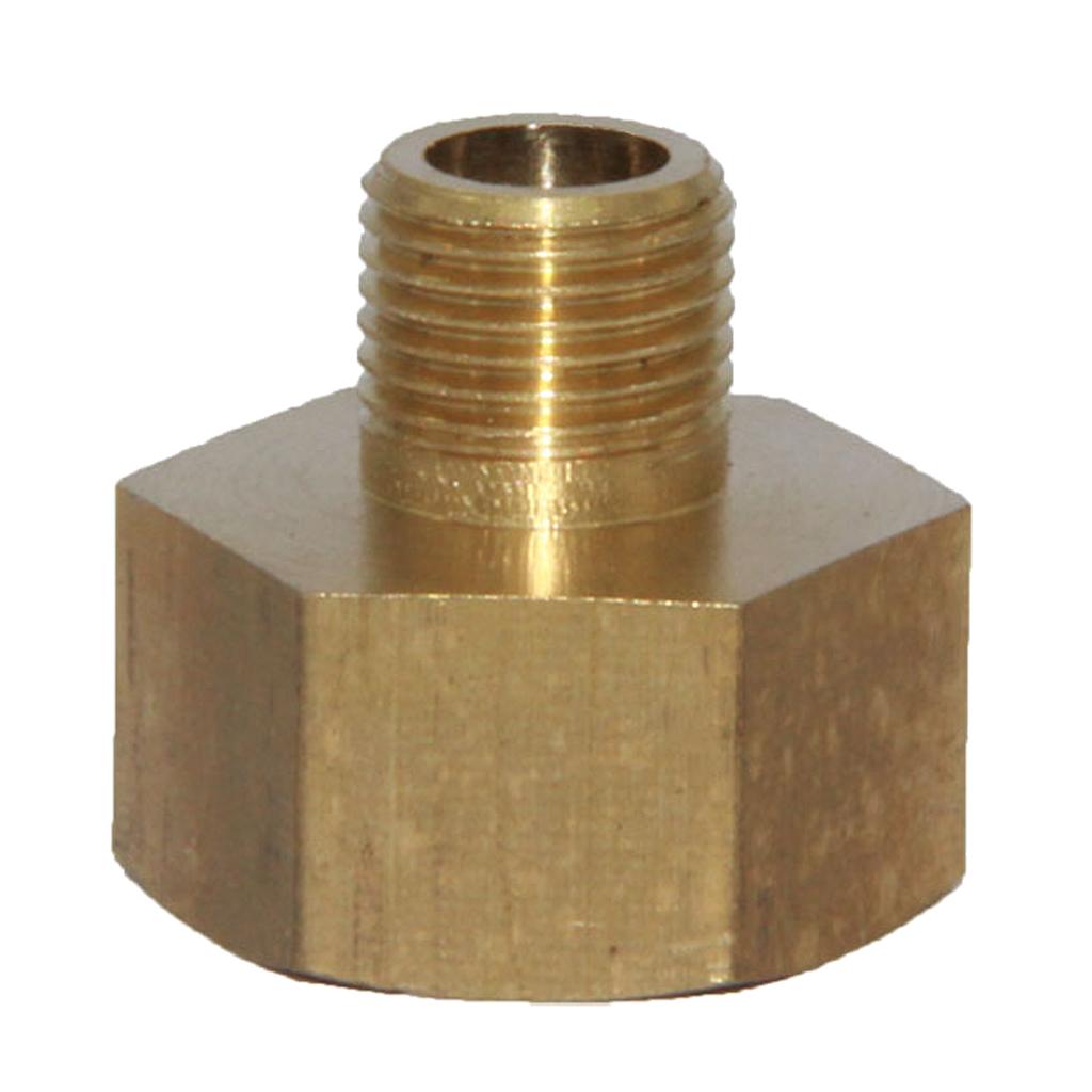 3/8-1/8 Inch Brass Barbed Double End Hose Tube Threaded Fitting Connector