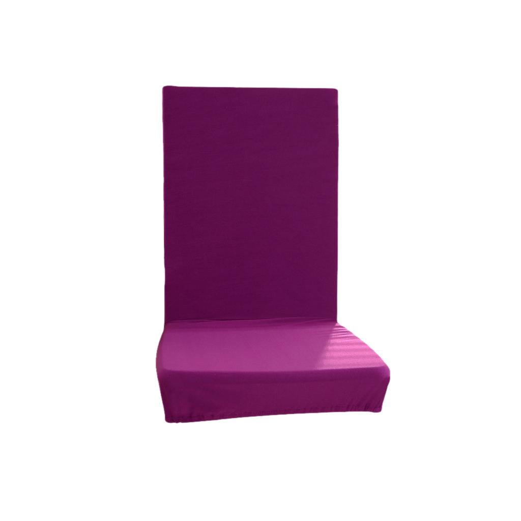 Polyester Chair Seat Cover Stretch Chair Protector Slipcover NEW Purple