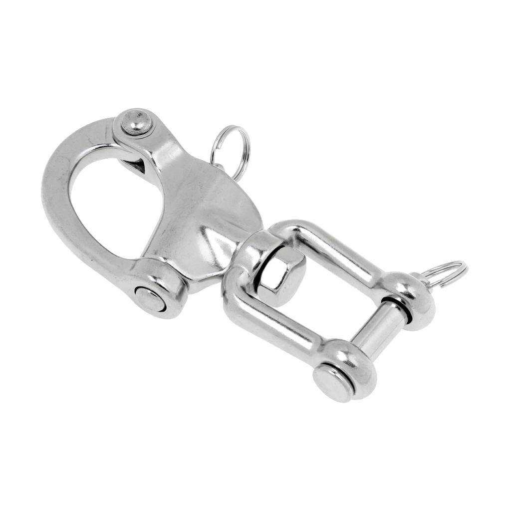 Edelstahl Schnappschäkel Wirbelschäkel Swivel Schnapphaken Karabiner Clip