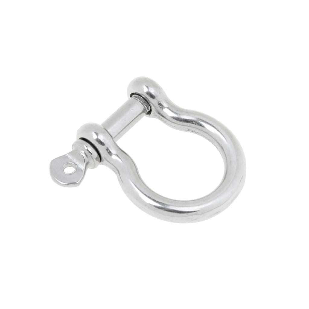 Marine Boat Chain Rigging Bow Shackle Captive Pin 304 Stainless Steel 5mm