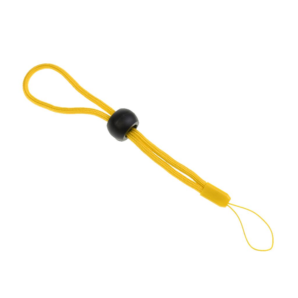 Adjustable Scuba Diving Anti-Dropped Lanyard Wrist Strap for Camera Yellow