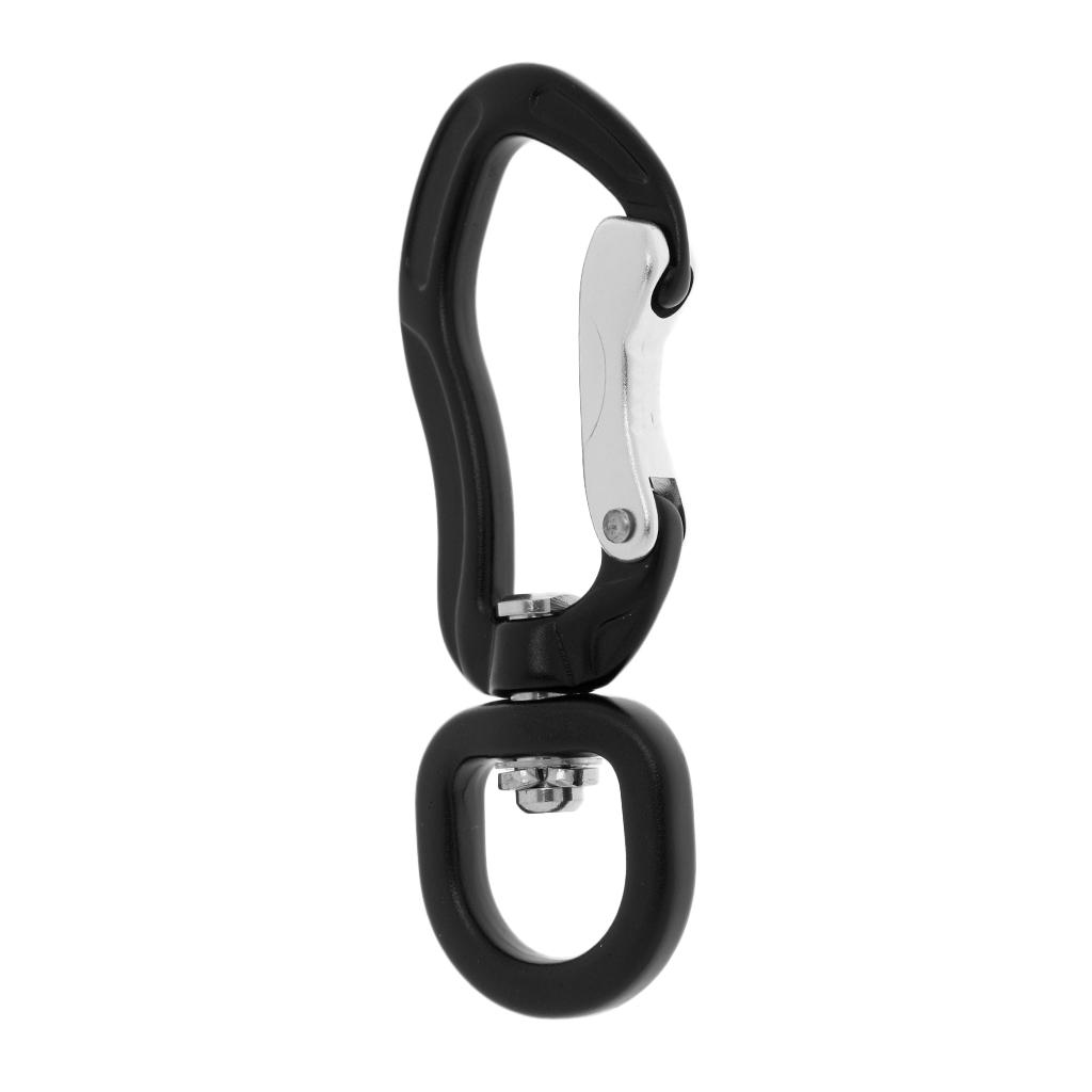 400KG Swivel Carabiner Hanging Connect Hook for Climbing Camping Hiking Black