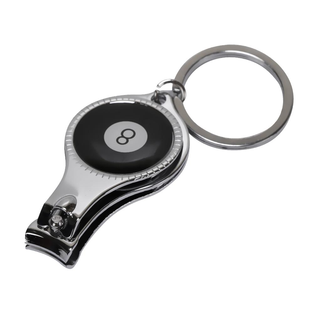 Nail Clipper Finger &Toe Nail Cutter Key Ring Chains Black