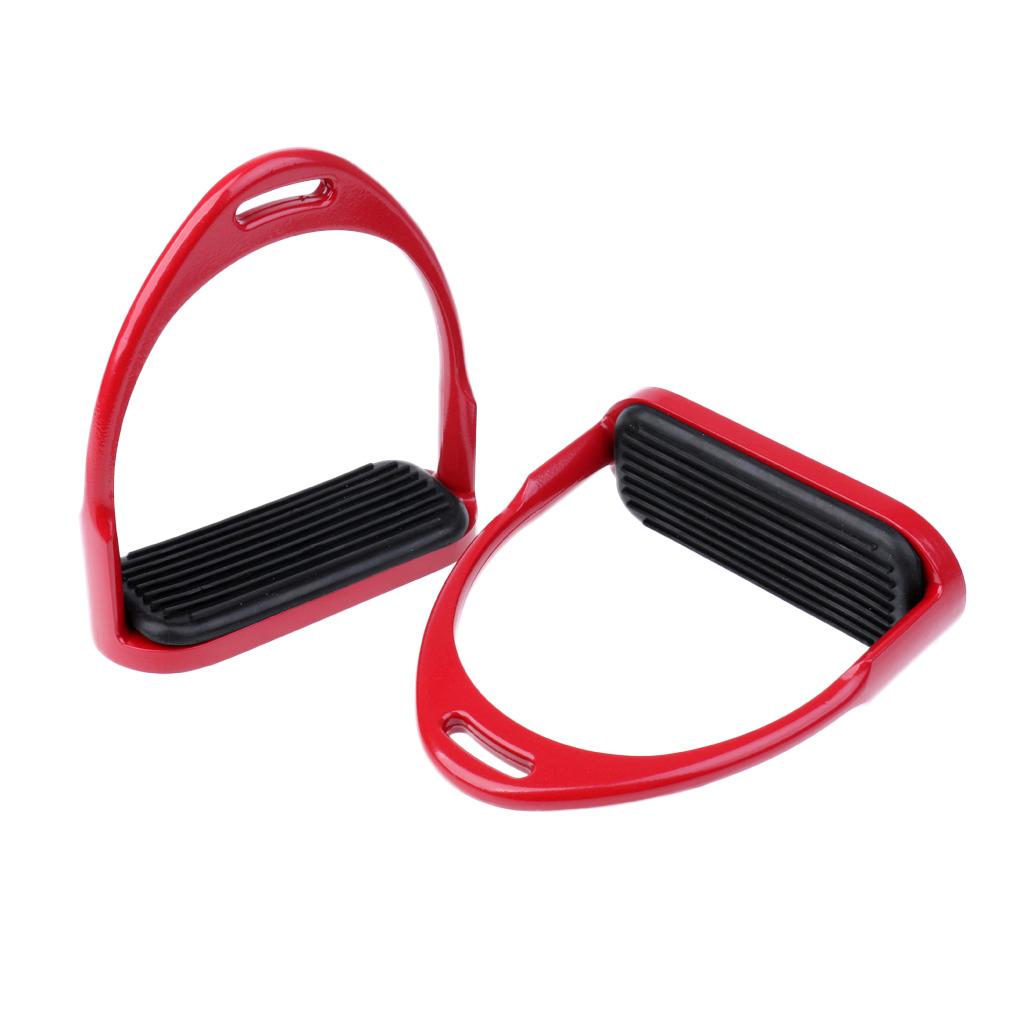 Stirrup Horse Riding Equestrian Lightweight Aluminum Stirrups Red