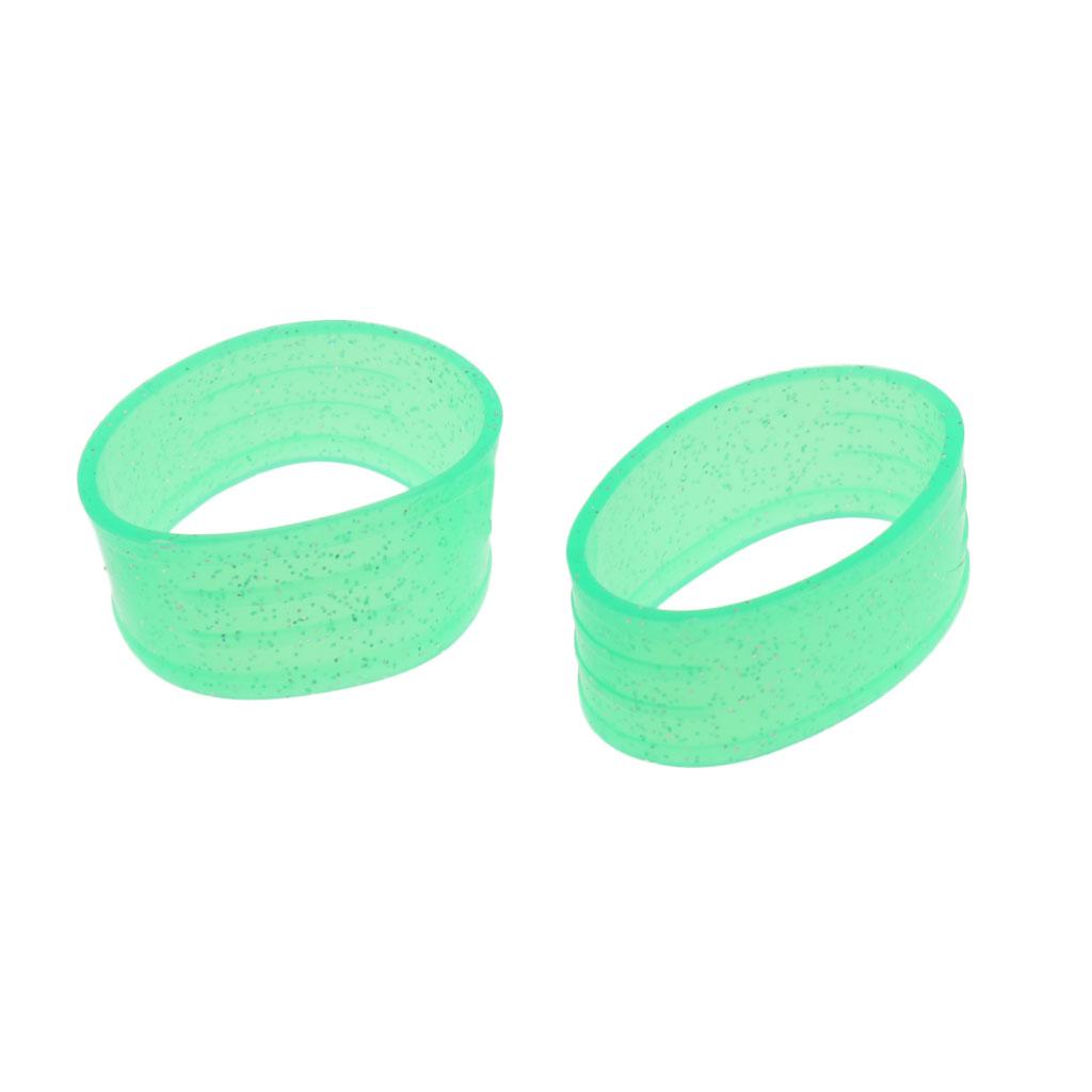 Badminton Squash Tennis Racket Handle Grip Fix Ring Protector Green